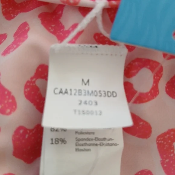 Cupshe Swim Bikini Reversible Pink Leopard Criss Cross Size M Bottom/L Top  FL - Picture 5 of 7